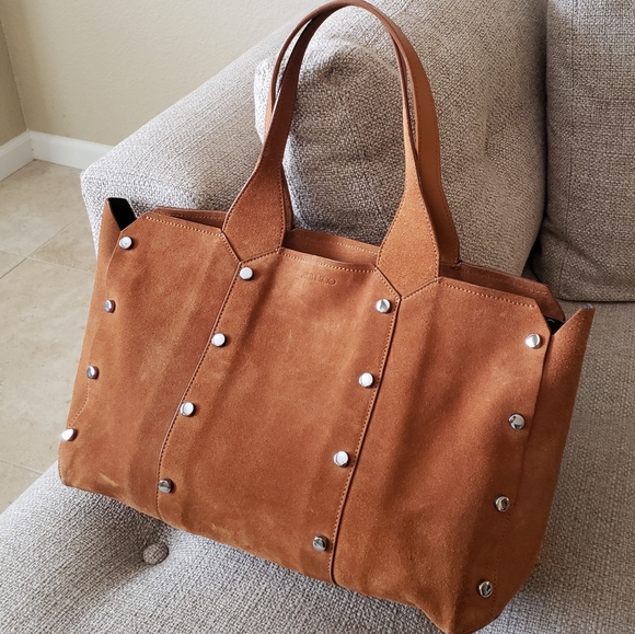 Jimmy Choo Brown Lockett Shopper Tote - Picture 3 of 16